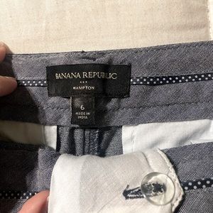 Lightweight denim shorts.